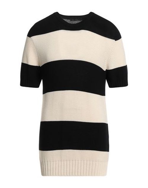 Man Sweater Black Size 5 Cotton