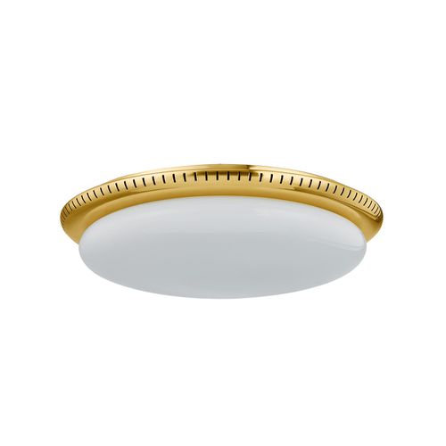 Aged Brass LED Flush Mount from the North Castle Collection
