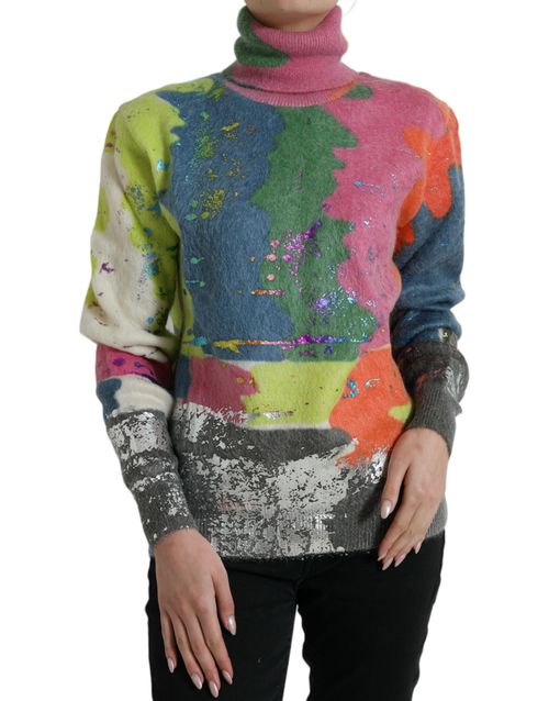 Mohair Turtleneck Turtleneck — Multicolor