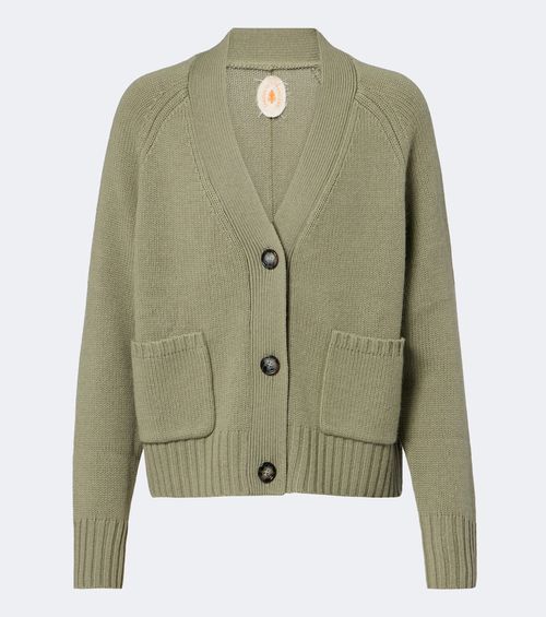 Virgin wool and cashmere cardigan