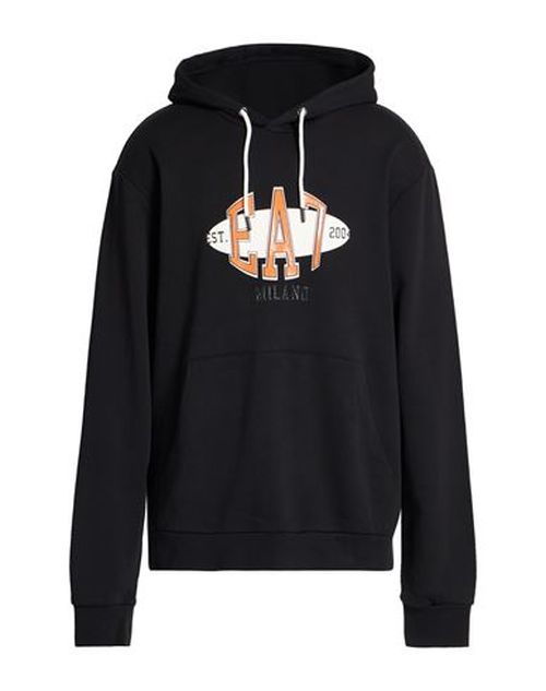 Man Sweatshirt Black Size 3XL Cotton