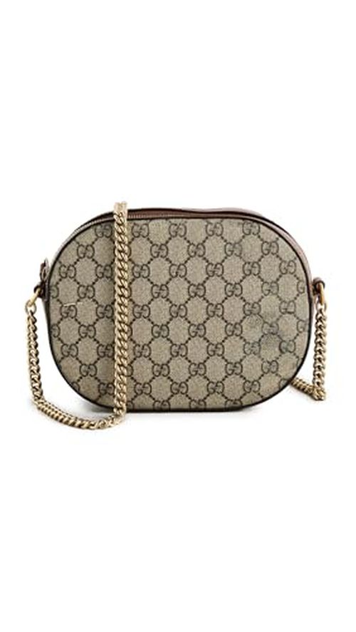 Shopbop Archive Women's Pre-Loved Gucci Shoulder Bag, GG Supreme Canvas, Beige/Brown, One Size
