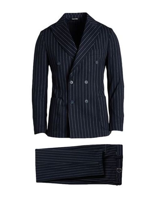 Man Suit Navy Size 36 Polyester, Viscose, Wool, Elastane