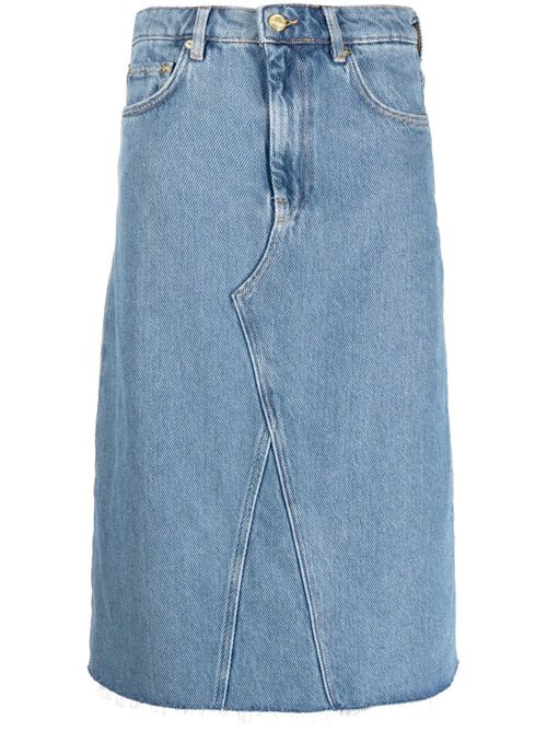 High-waist denim skirt - Blue