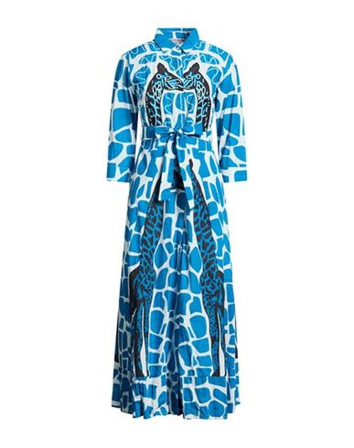 Woman Maxi dress Blue Size M Cotton