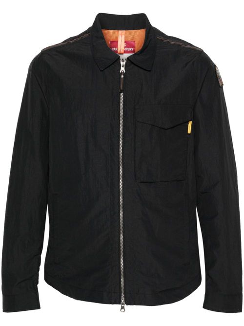 Rayner logo-patch shirt jacket - Black