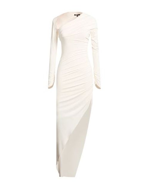 Woman Maxi dress White Size 4 Acetate, Polyamide, Elastane