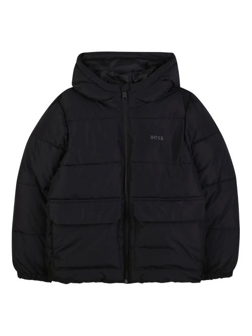 Quilted Zip Jacket with Hood for Boys