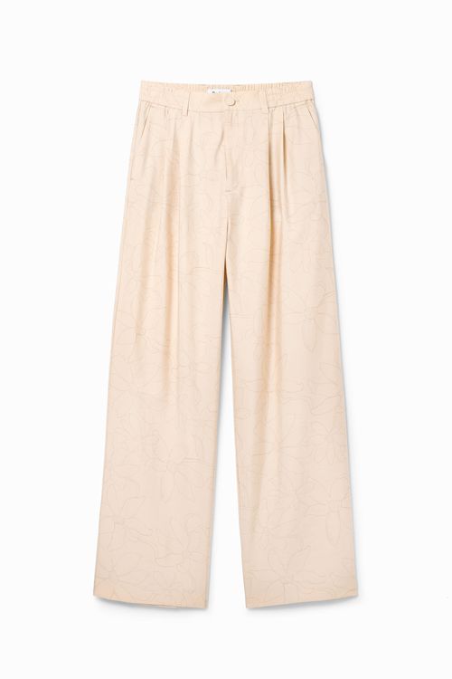 Tailored floral trousers