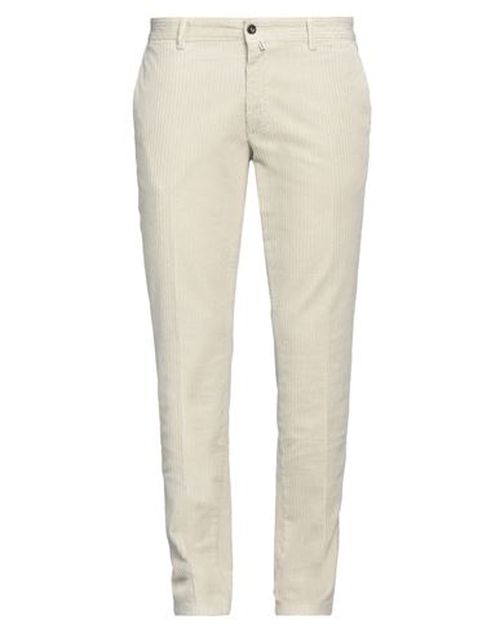 Man Pants Light green Size 40 Cotton, Elastane