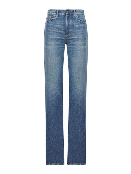 Washed Cotton Denim Jeans