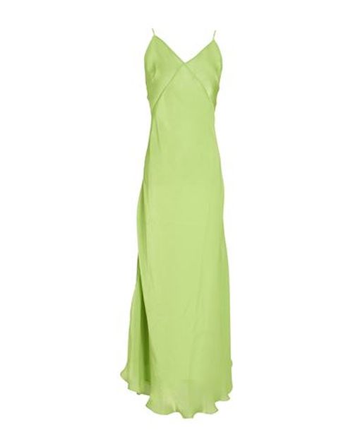 Woman Maxi dress Lime green Size M Polyester