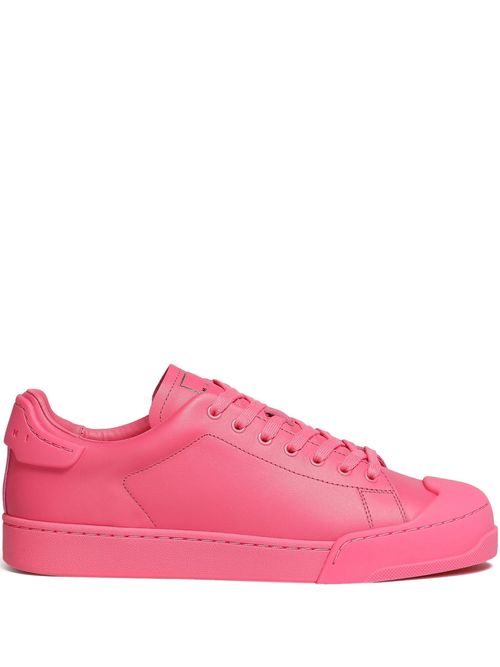 Dada Bumper Low-Top Leather Sneakers - Pink