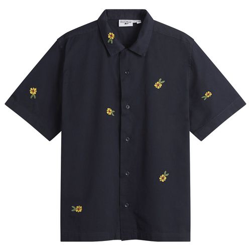 Men's Cross Stitch Shirt in Dark Navy