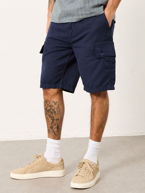 FatFace Brecon Navy Garment Dye Cargo Shorts
