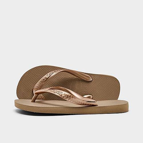 Women's Top Tiras Flip-Flop Sandals in Rose Gold