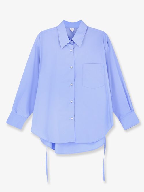 Cotton Overshirt — Blue