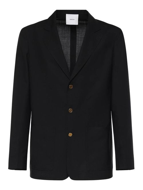 Single-Breasted Wool Blazer