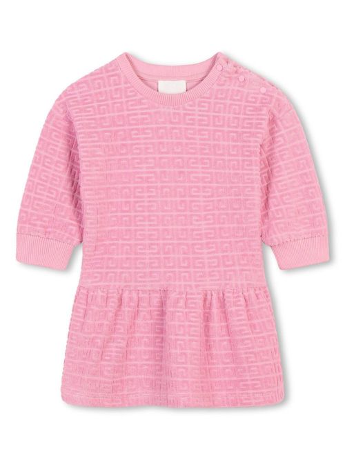 All-over logo print dress - Pink