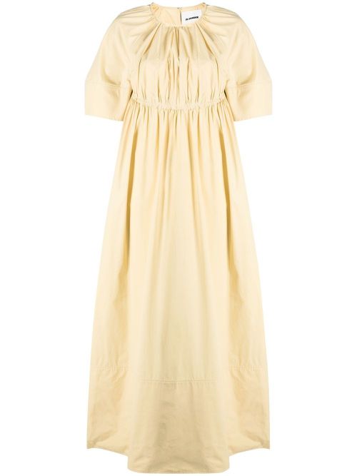 Cut-out back long dress - Yellow