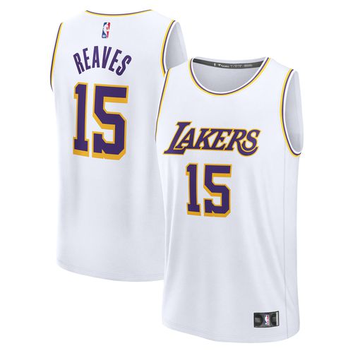 Men's Austin Reaves White Los Angeles Lakers Fast Break Replica Player Jersey