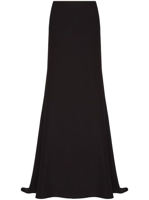 Cady Couture floor-length silk skirt - Black