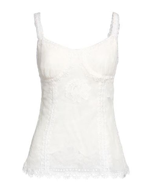 Woman Top White Size 10 Cotton, Polyamide, Elastane, Mohair wool, Wool