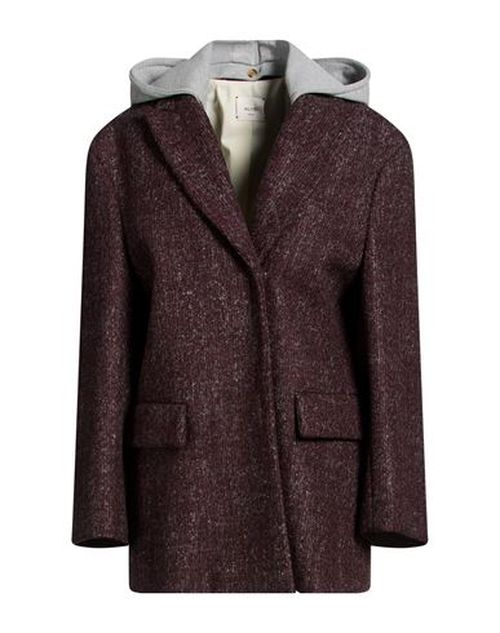 Crème Woman Coat Garnet Size 2 Wool, Polyamide, Cotton, Viscose