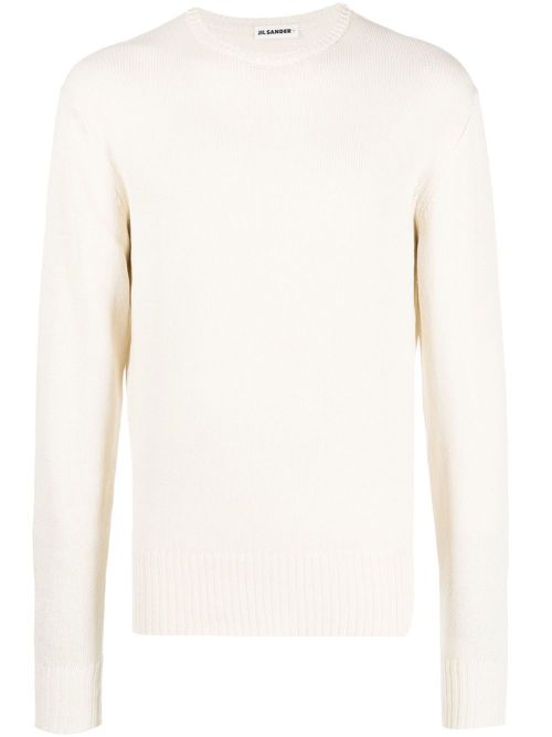 Long-sleeve cotton jumper - Neutrals