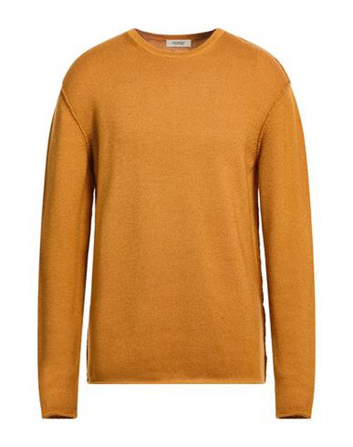 Man Sweater Camel Size L Virgin Wool