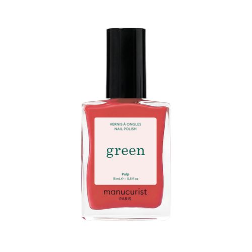 Green Nail Polish, Quick Dry, Non-Toxic Nail Polish with Gel-Like Finish - Pulp ( a coral pink)