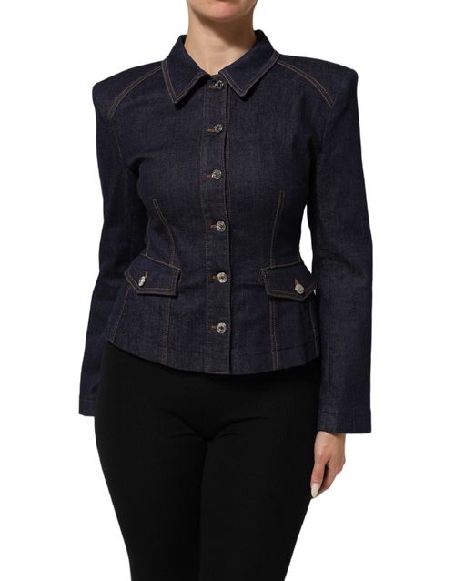 Dark Blue Denim Jacket — Navy