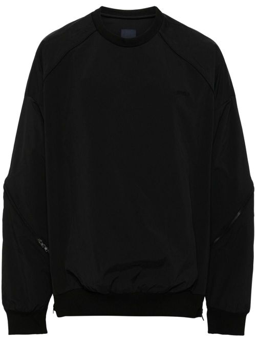 Logo embroidered sweatshirt - Black