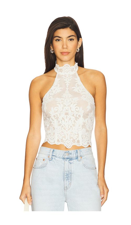 Stone Cold Fox x REVOLVE Amanda Halter Top in White.  XS. Also in L, M, S