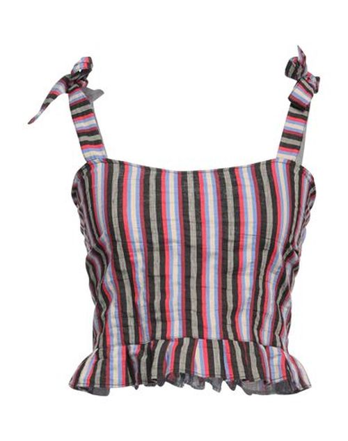 Woman Top Red Size S Polyester, Cotton, Linen
