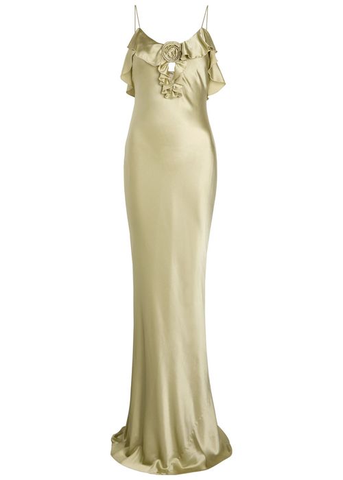 navy blue dress for baby girl Bridal Panther gathered corset dress in white - Vivienne Westwood main image 0