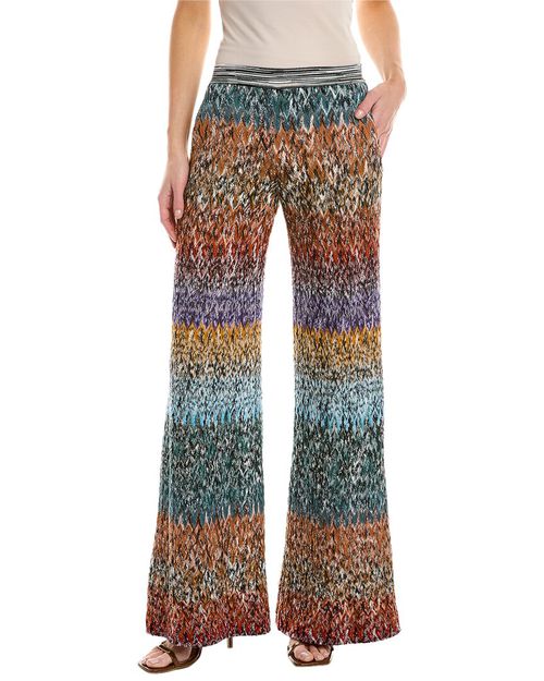 Wool-Blend Palazzo Pant