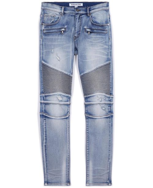 Men's Big and Tall Pines Skinny Denim Jeans - Blue