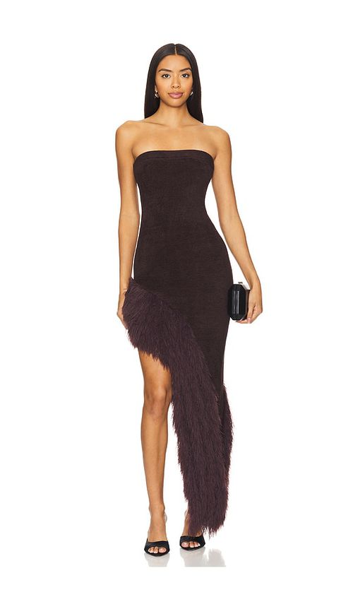 NBD KLEID AUBREY in Brown. Größe S. Also in L