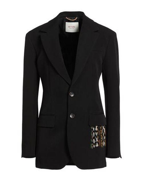 Woman Blazer Black Size 4 Virgin Wool