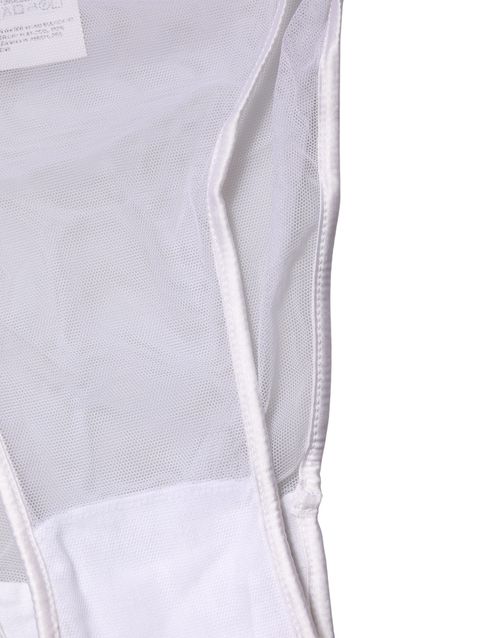 High-Cut Silk Stretch Brief — White