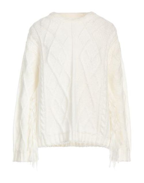 Pink Memories Woman Sweater Off white Size 2 Acrylic, Mohair wool, Polyamide, Wool