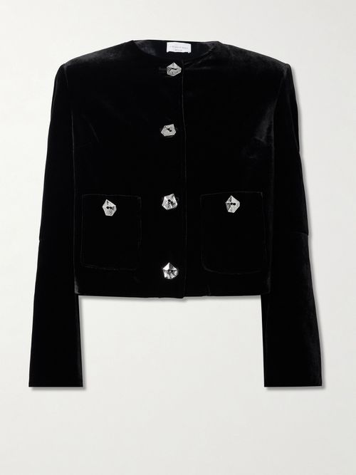 Kelly Velvet Jacket - Black