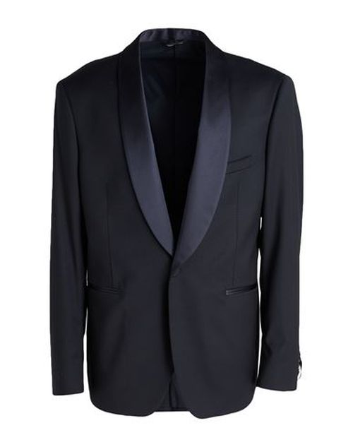 Man Blazer Midnight blue Size 40 Virgin Wool, Elastane