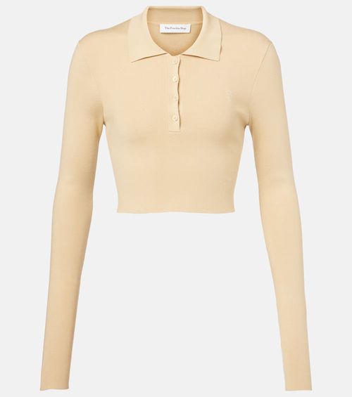 Giselle cropped polo sweater