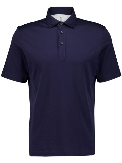Short-sleeved polo shirt - Blue