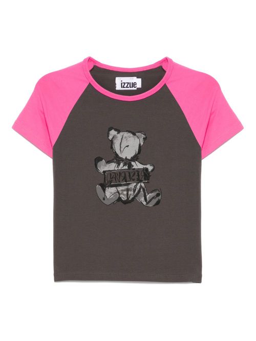 Graphic-print T-shirt - Brown