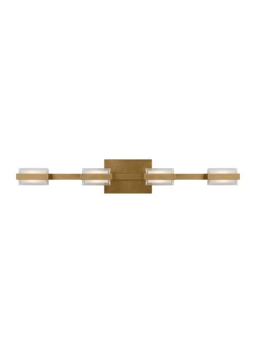 Natural Brass LED Bath Vanity from the Kamden Collection
