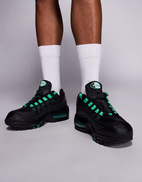 Air Max 95 OG sneakers in black & green