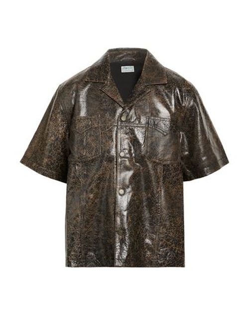 Man Jacket Dark brown Size S Lambskin